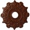 Ekena Millwork Preston Ceiling Medallion (Canopies up to 4"), 17 1/2"OD x 4"ID x 1"P, Burnished Mahogany Crackle CM17PRBMC - alternate 1